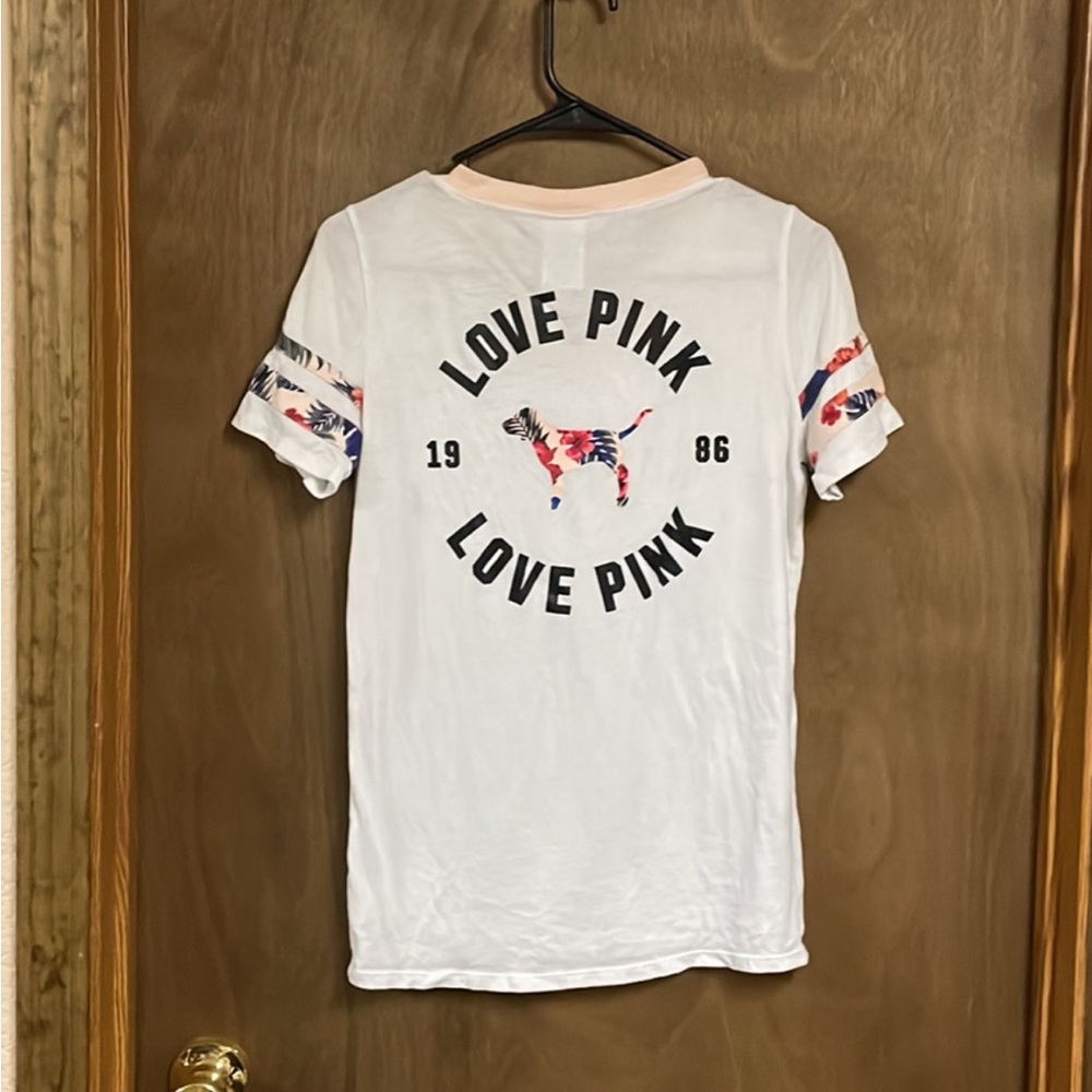 Victorias Secret Pink Short‎ Sleeve Shirt Extra Small